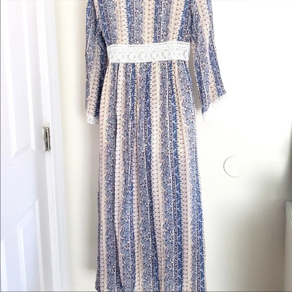 NWT REBELLION AGAIN boho cover up lace kimono M